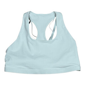 Fabletics Sports Bra Womens Medium white Strappy Racerback V-Back Athletic